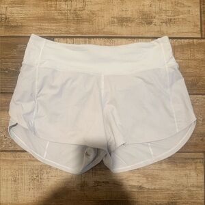 Lululemon Gray Speed Up Shorts 4” Size 6